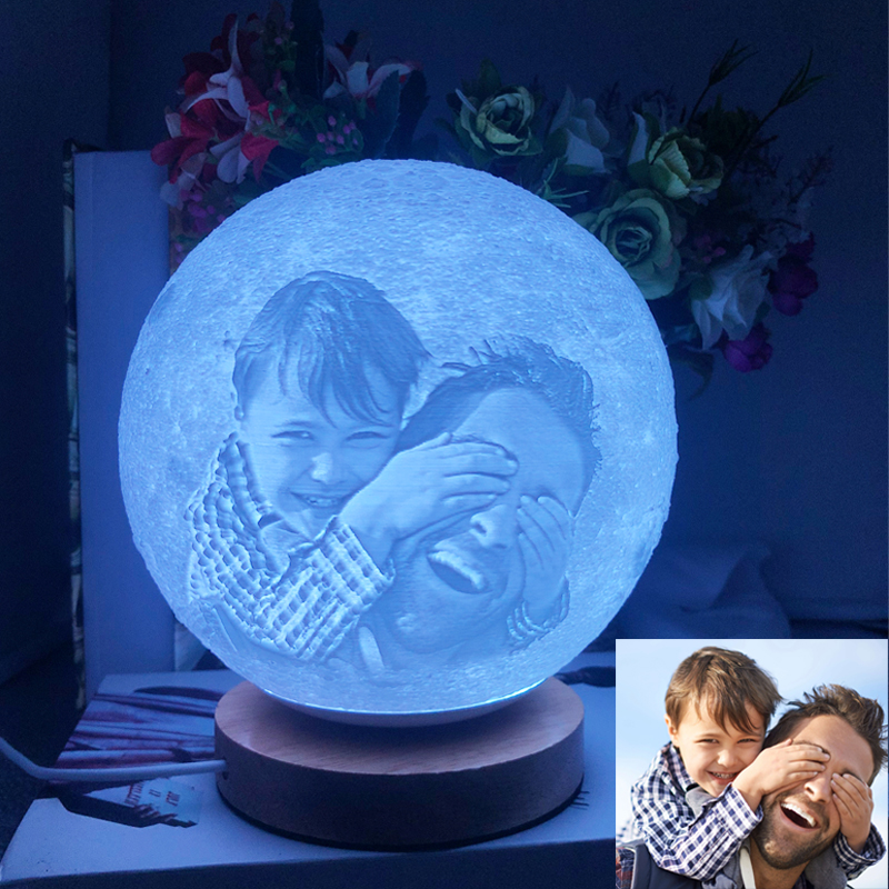 Personalisierte Foto 3D Mond Tischlampe
