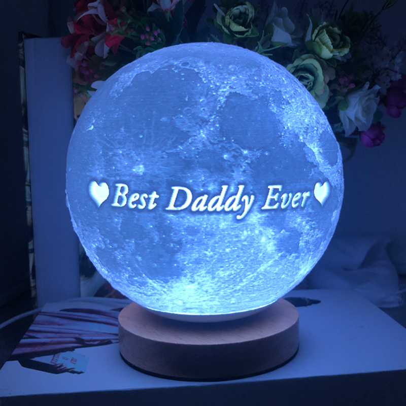 Personalisierte Foto 3D Mond Tischlampe