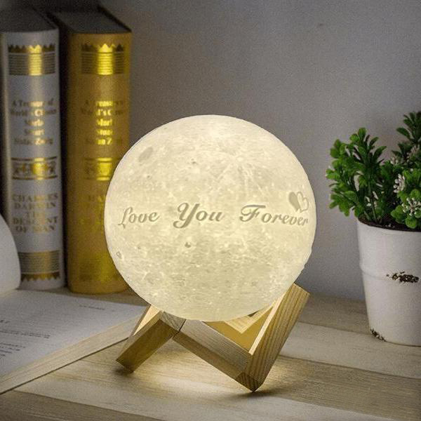 Personalisiertes Buntes Foto 3D Mond Lampe