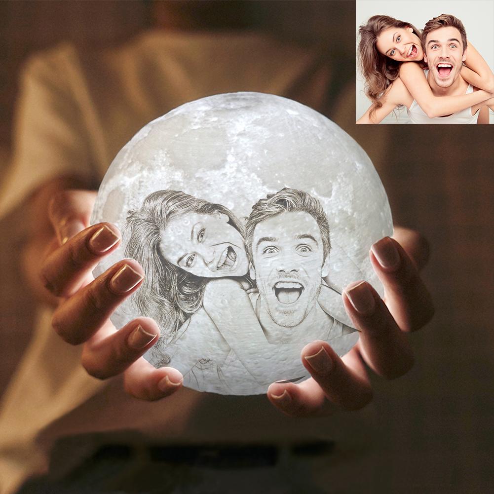 Personalisierte Foto 3D Mond Lampe