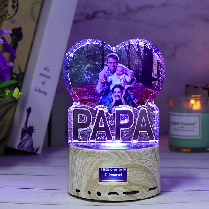PAPA - Bluetooth Foto Kristall Musik Licht
