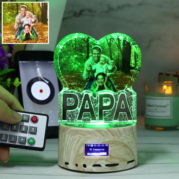 PAPA - Bluetooth Foto Kristall Musik Licht