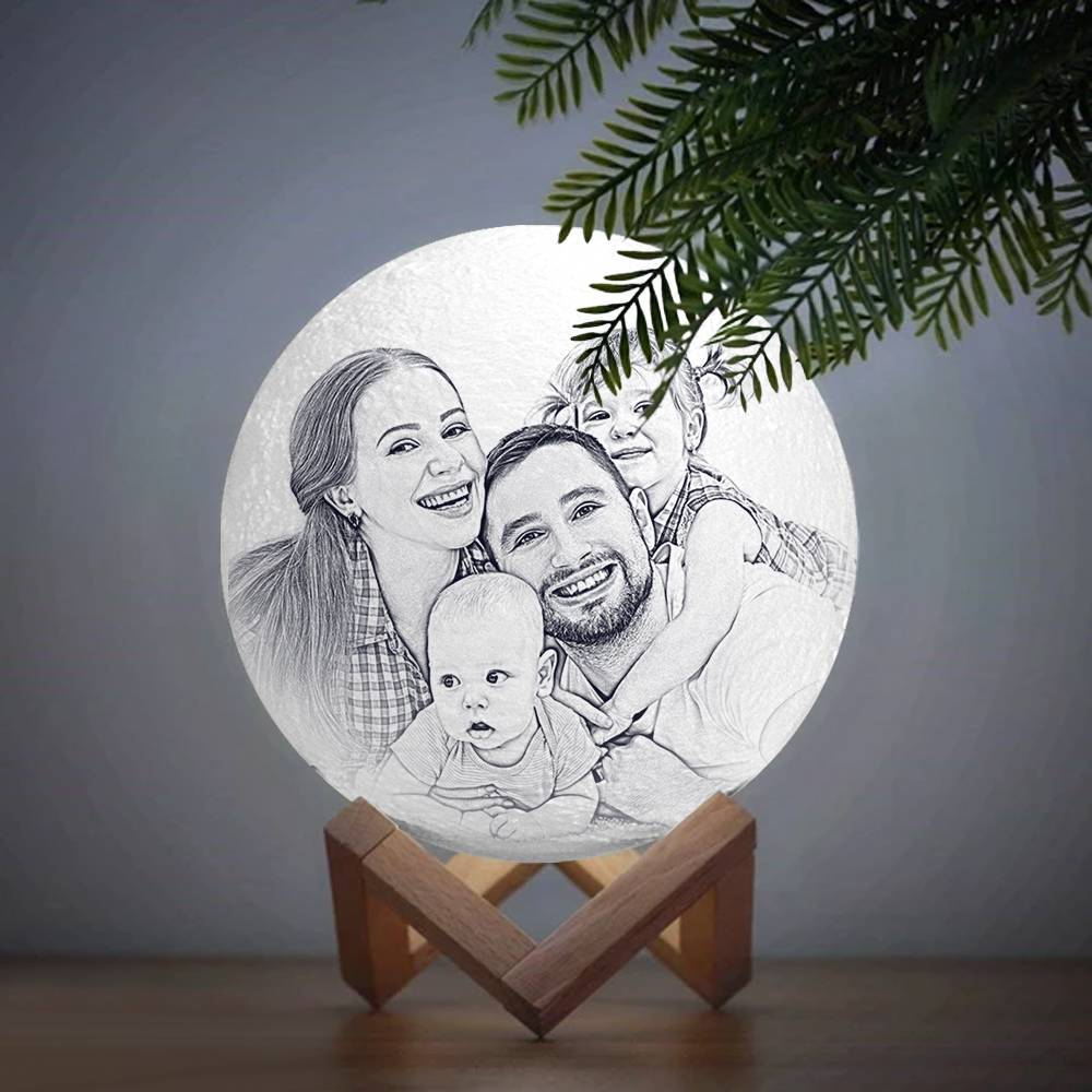 Personalisierte Foto 3D Mond Lampe