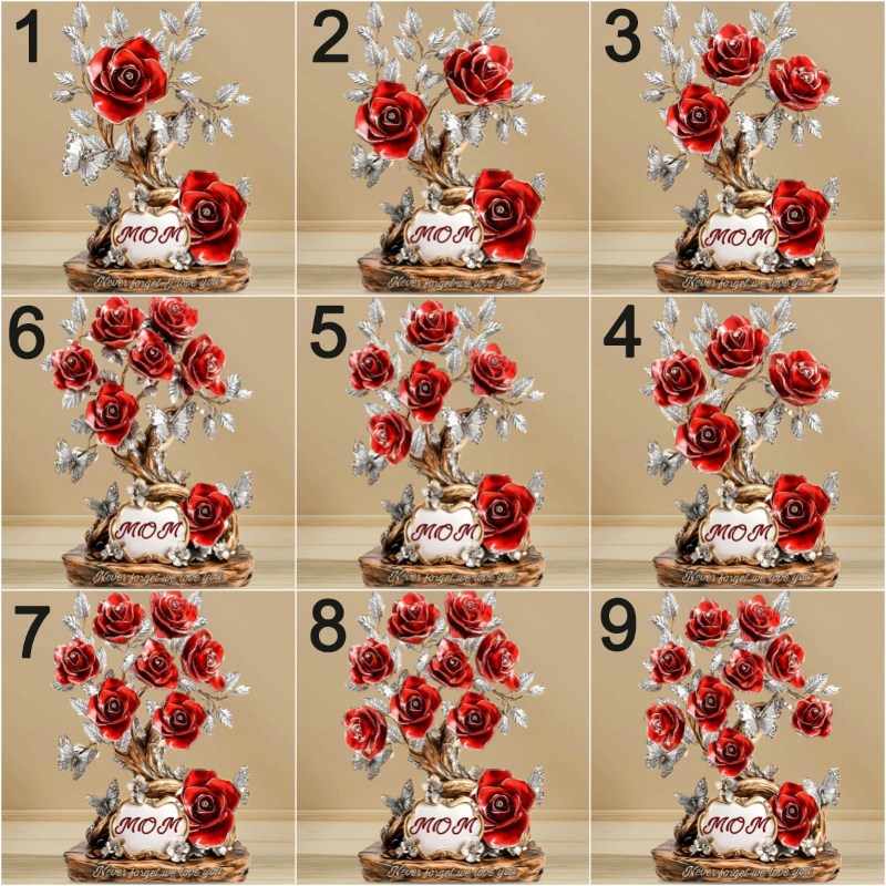 Personalisierte Namen Blume Acryl Plakette